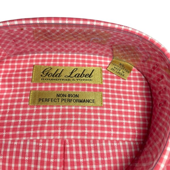 2× Red Gingham Button‑Down Long‑Sleeve Shirts – Size XL - Picture 3 of 3